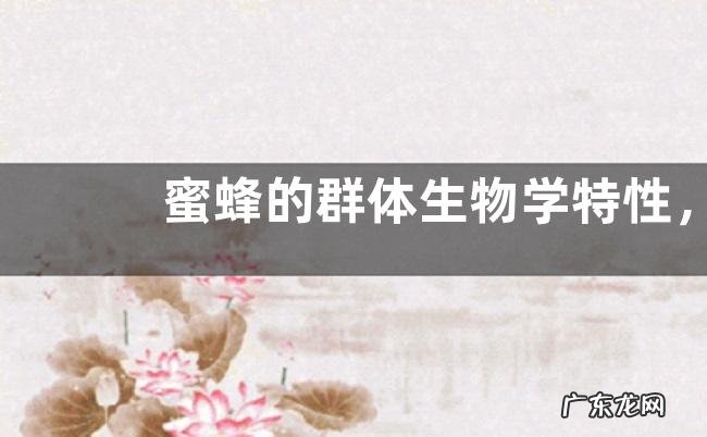 蜜蜂的群体生物学特性,蜜蜂的行为