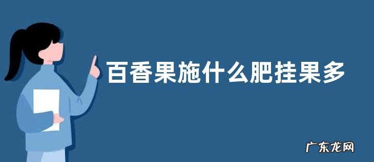百香果施什么肥挂果多