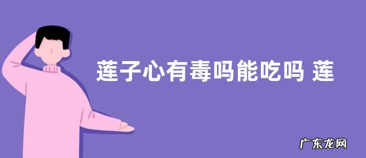 莲子心有毒吗能吃吗 莲子心的药用价值与功效作用