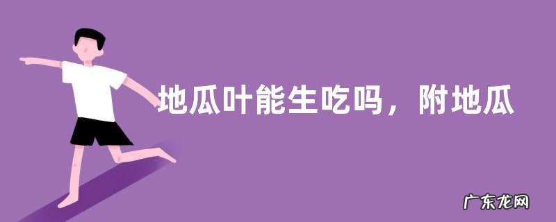 地瓜叶能生吃吗,附地瓜叶的种植方法