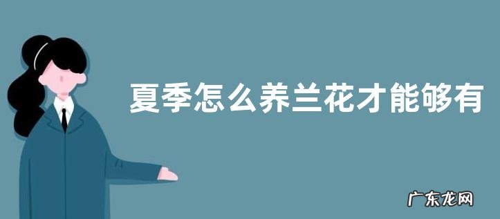 夏季怎么养兰花才能够有效的防治病害