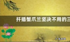 扦插蟹爪兰坚决不用的三种叶片