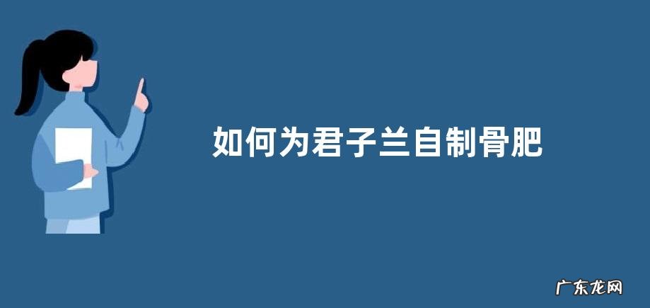 如何为君子兰自制骨肥