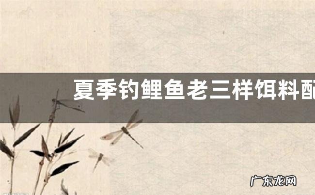 夏季钓鲤鱼老三样饵料配方,使用注意事项有哪些