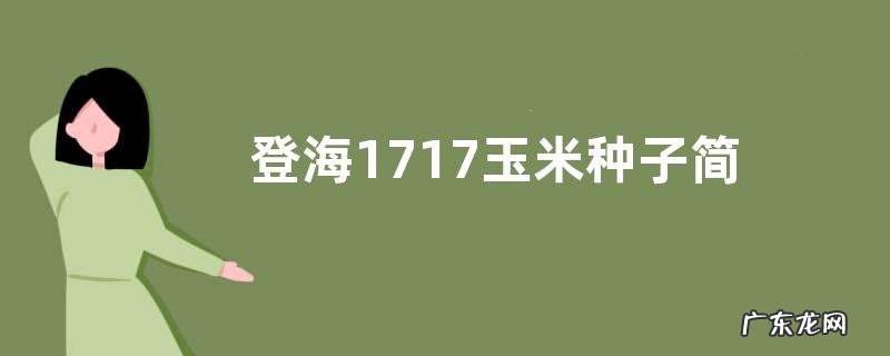 登海1717审定公告、价格 登海1717玉米种子简介