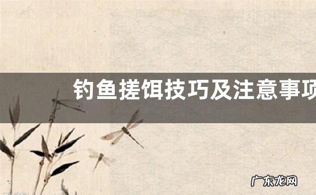 钓鱼搓饵技巧及注意事项，饵团形状有哪些