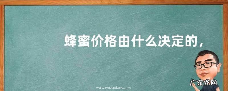 蜂蜜价格由什么决定的，由蜂种、蜜源、成熟度、纯度、市场决定