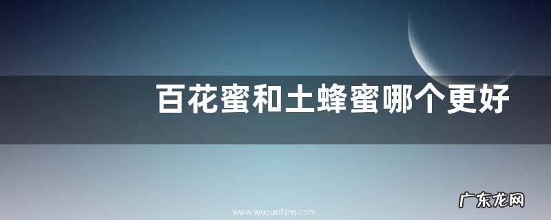 百花蜜和土蜂蜜哪个更好,附百花蜜和土蜂蜜的蜜源对比