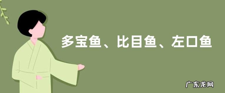 多宝鱼、比目鱼、左口鱼、偏口鱼的区别,看如下几方面