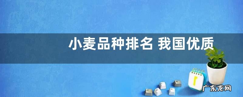 小麦品种排名 我国优质小麦新品种大全