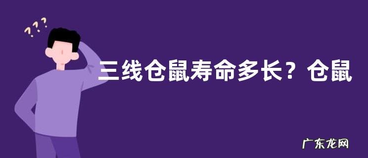 三线仓鼠寿命多长?仓鼠寿命的影响因素