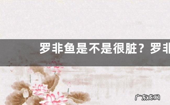 罗非鱼是不是很脏?罗非鱼有哪些特点