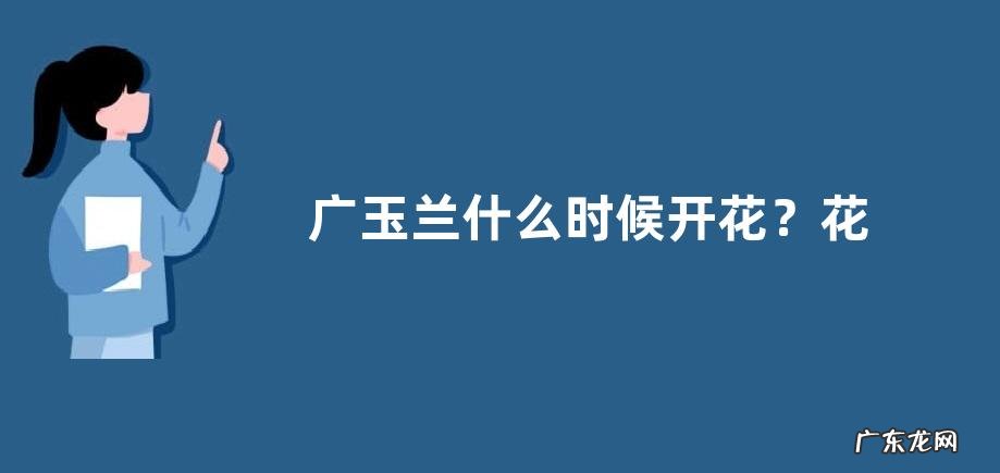 广玉兰什么时候开花？花语是什么