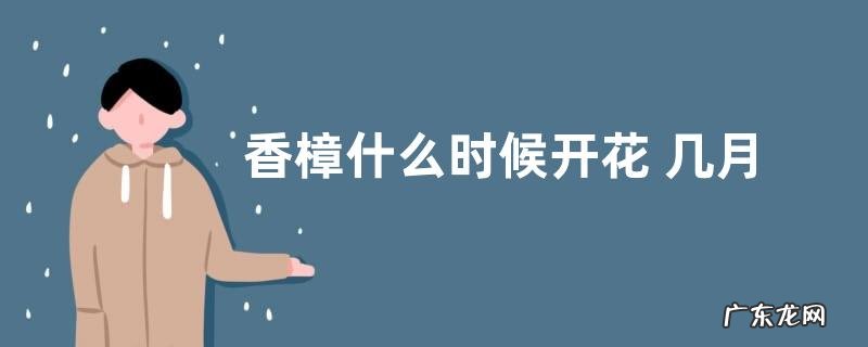 香樟什么时候开花 几月开花