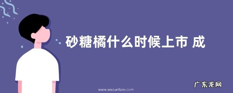 砂糖橘什么时候上市 成熟收获时间