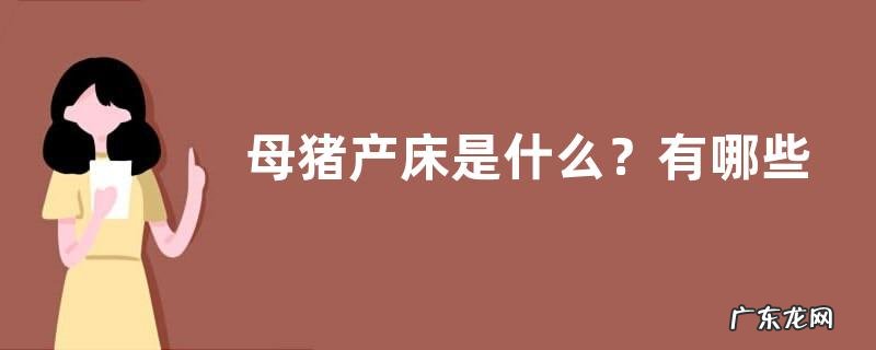 母猪产床是什么?有哪些优点