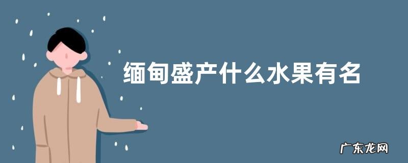 缅甸盛产什么水果有名