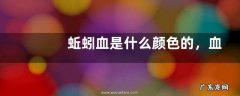 蚯蚓血是什么颜色的，血液颜色由什么决定