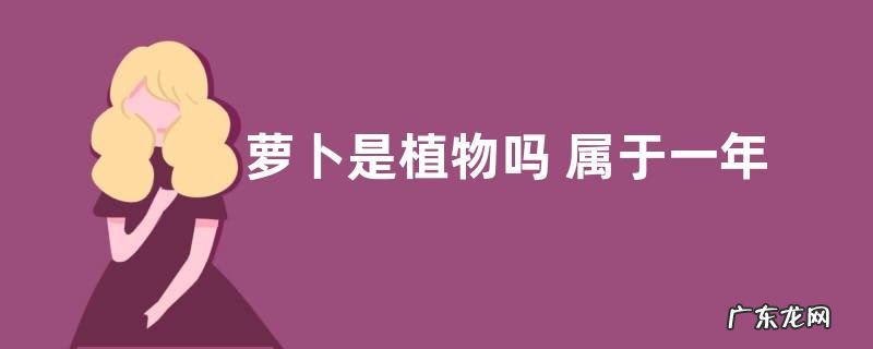 萝卜是植物吗 属于一年或者二年生草本植物