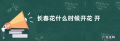 长春花什么时候开花 开花期多长时间