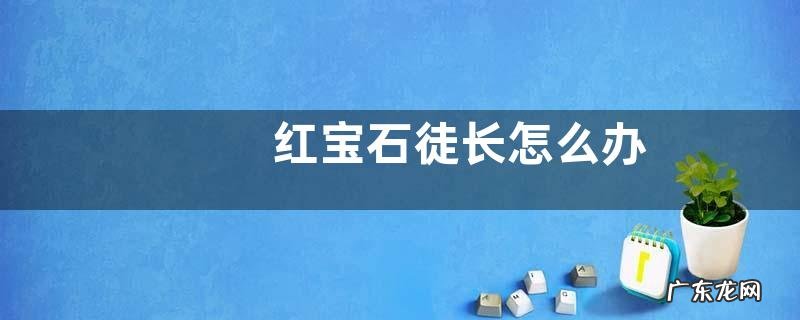 红宝石徒长怎么办