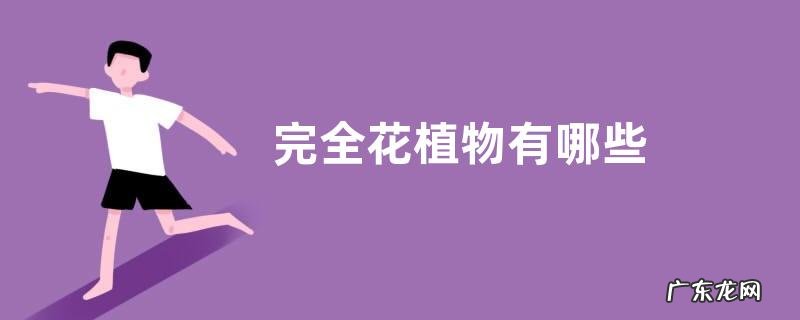 完全花植物有哪些