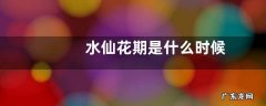 水仙花期是什么时候