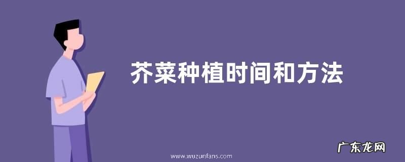 芥菜种植时间和方法