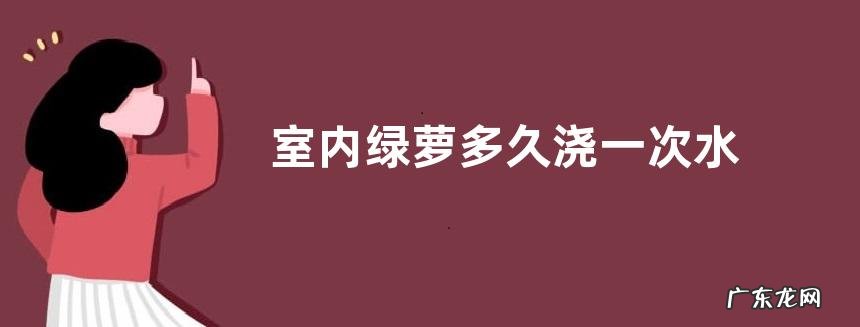 室内绿萝多久浇一次水