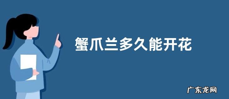 蟹爪兰多久能开花