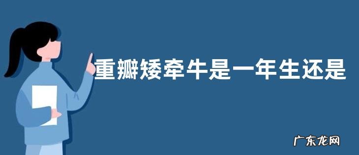 重瓣矮牵牛是一年生还是多年生