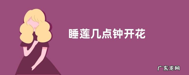 睡莲几点钟开花