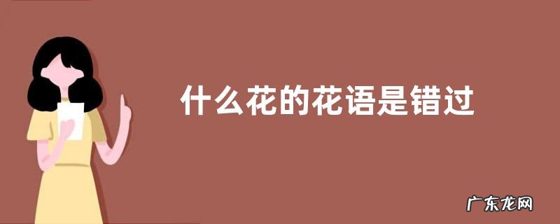 什么花的花语是错过