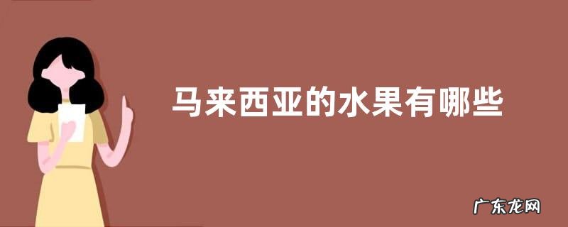 马来西亚的水果有哪些