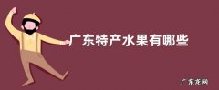 广东特产水果有哪些