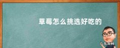 草莓怎么挑选好吃的