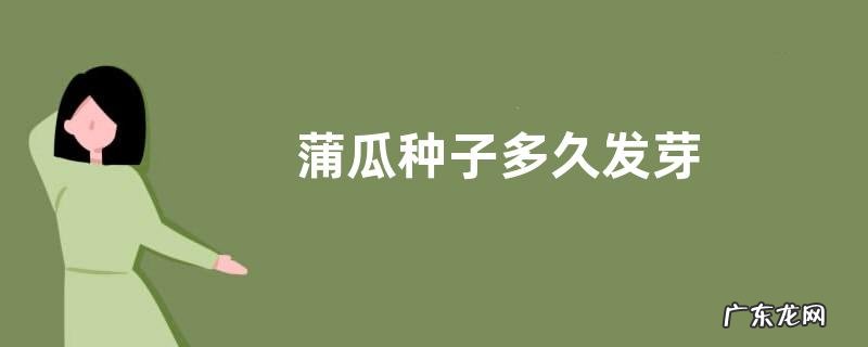 蒲瓜种子多久发芽