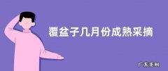 覆盆子几月份成熟采摘