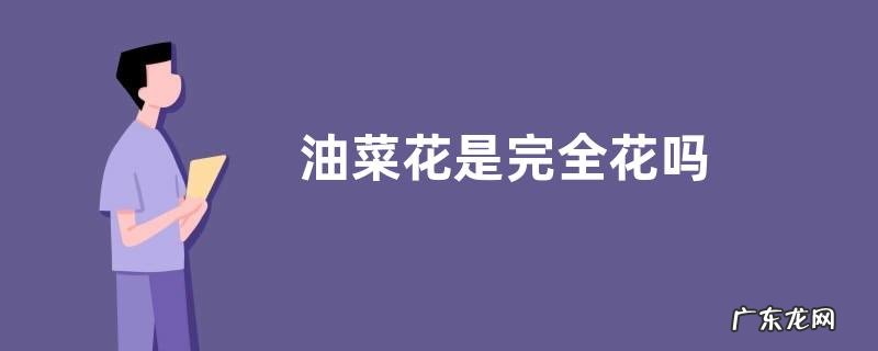 油菜花是完全花吗