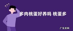 多肉桃蛋好养吗 桃蛋多肉的养殖方法