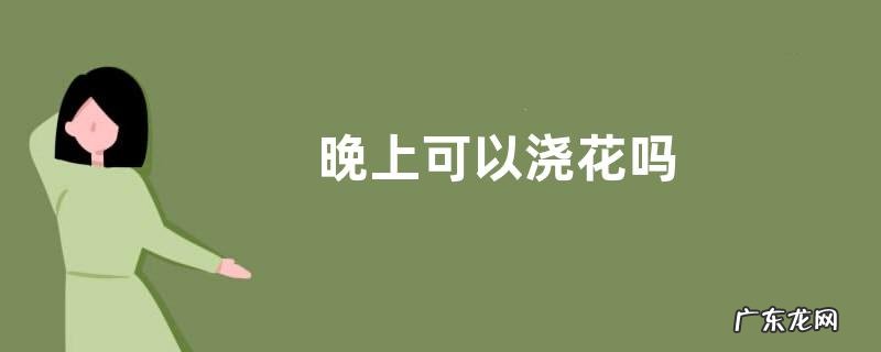 晚上可以浇花吗