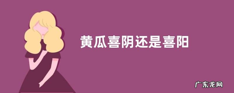 黄瓜喜阴还是喜阳