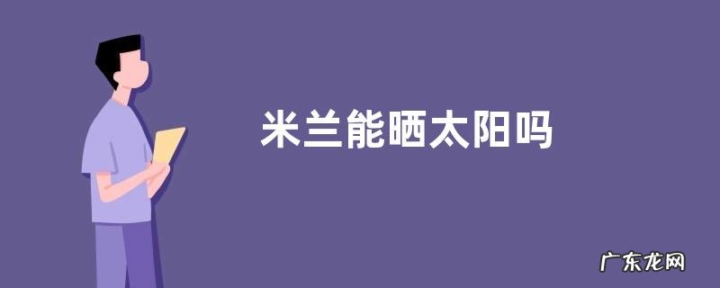 米兰能晒太阳吗