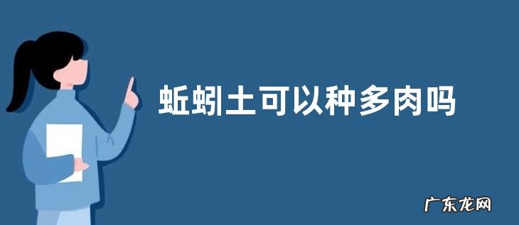 蚯蚓土可以种多肉吗