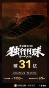 位列年度票房榜第二 《独行月球》票房破31亿