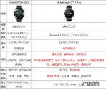 华为watch gt2 pro和gt2区别,智能手表排行榜前十名？