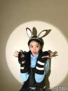 田曦薇万圣节兔子造型好可爱 田曦薇万圣节兔子警官造型