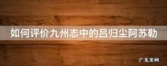 如何评价九州志中的吕归尘阿苏勒