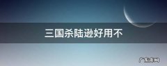 三国杀陆逊好用不