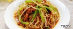 豆芽炒肉怎么做,豆芽炒肉怎么做家常